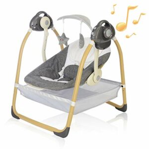 נדנדה חשמלית עם צלילים ומוזיקה לתינוק