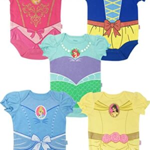 חבילה של 5 בגדי גוף בעיצוב נסיכות דיסני לתינוקות